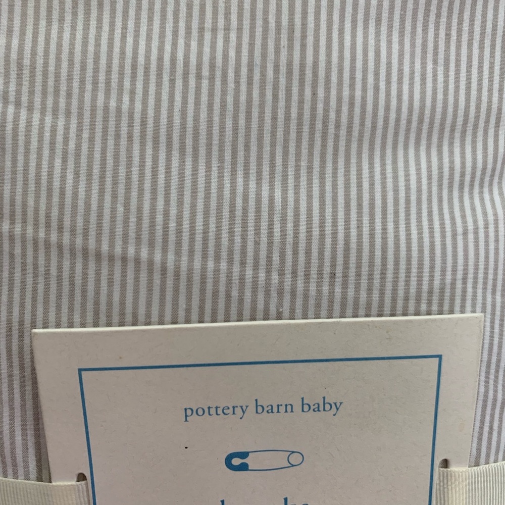 Brand new crib skirt from pottery barn kids!